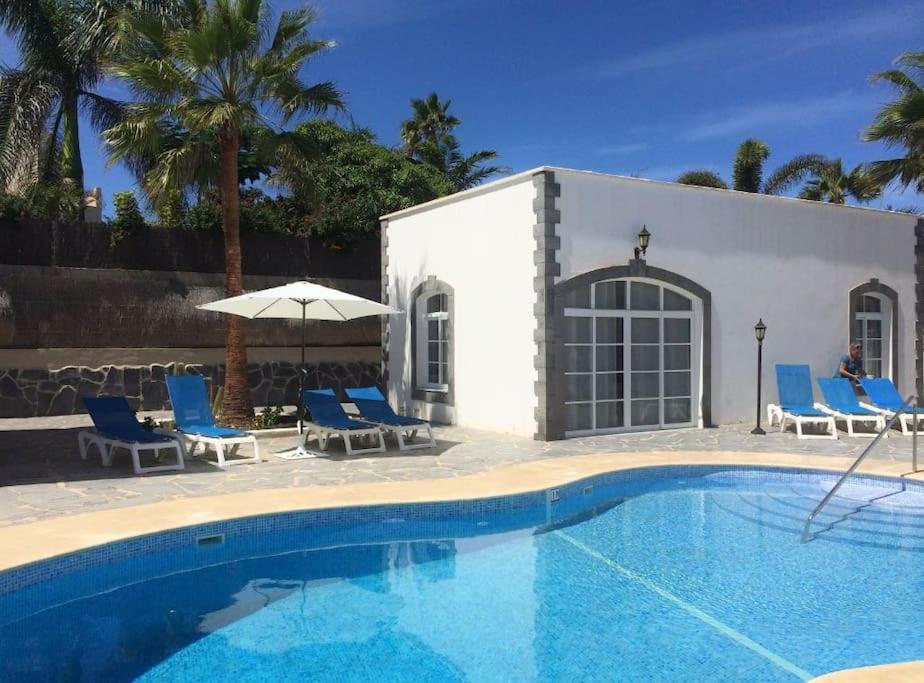 Lovely Villa - Pool Front, Private Roof Terrace, Wifi Fiber Optic Corralejo Exterior photo